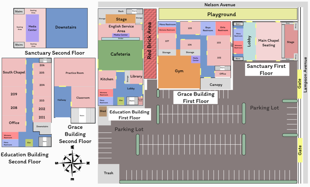 Church Campus Map